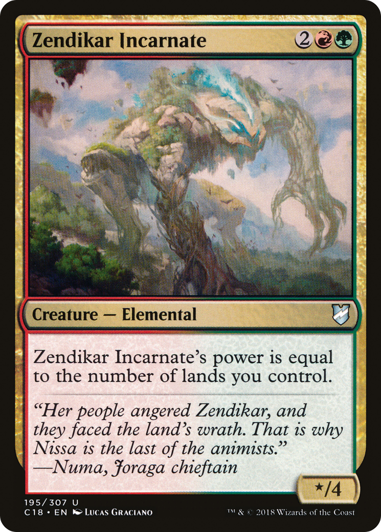 Image of Zendikar Incarnate (C18-195) - Commander 2018