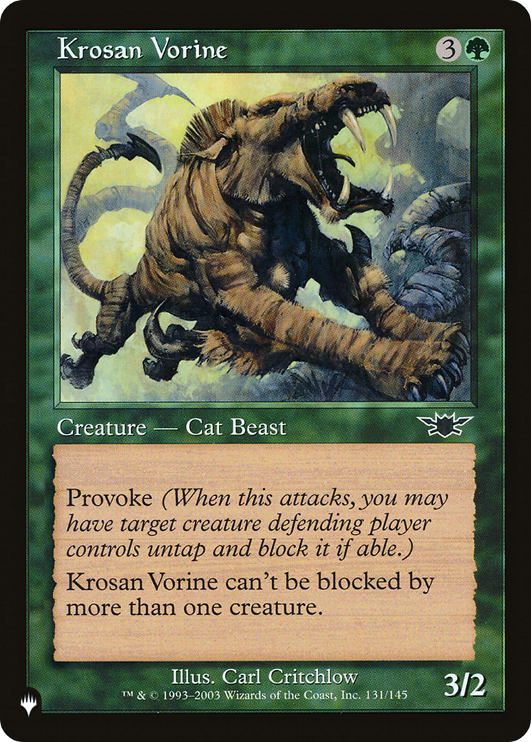 Image of Krosan Vorine (LIST-LGN-131) - The List