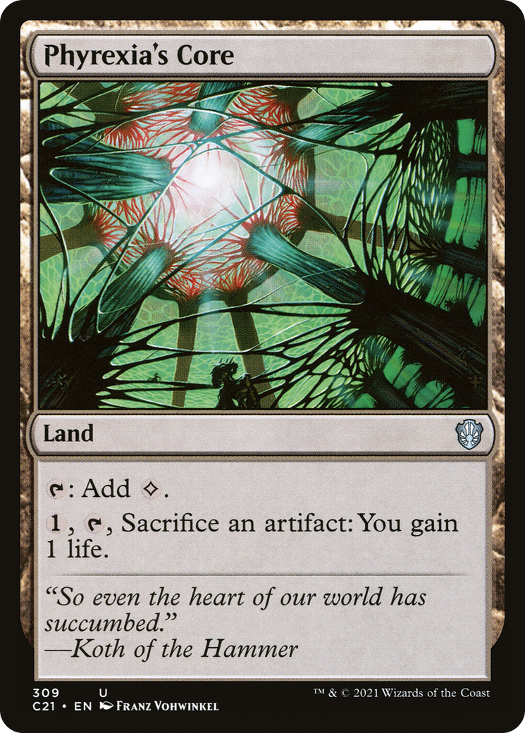 Image of Phyrexia's Core (C21-309) - Commander 2021
