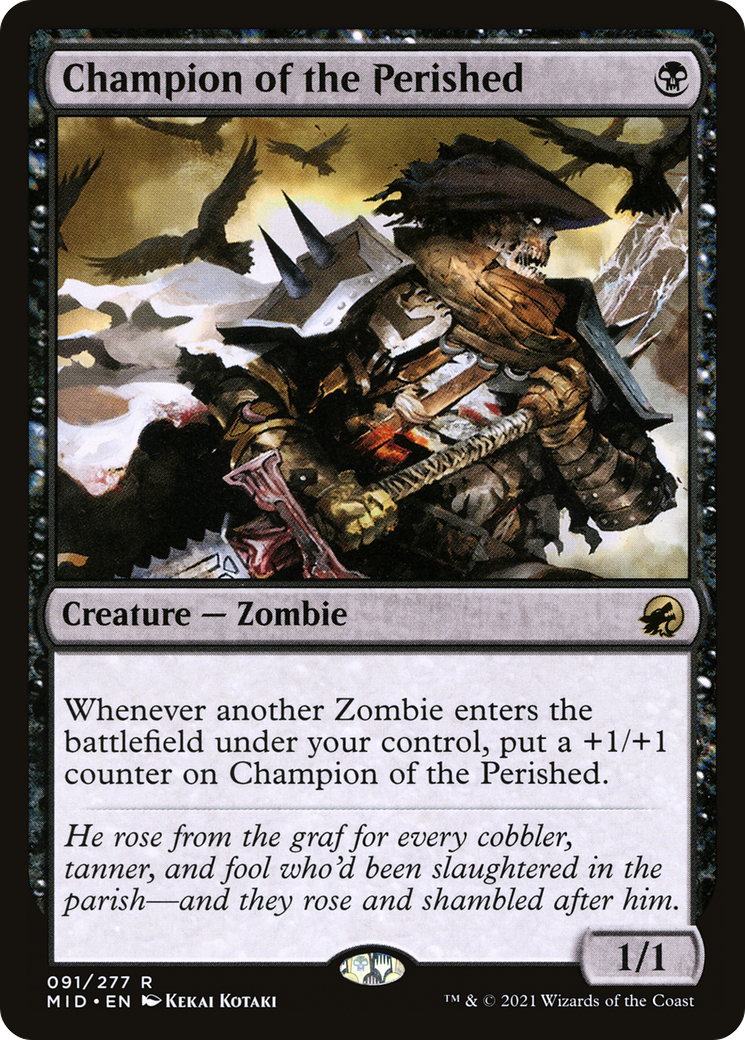 Image of Champion of the Perished (MID-091) - Innistrad: Midnight Hunt Foil