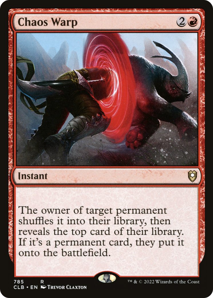 Image of Chaos Warp (CLB-785) - Commander Legends: Battle for Baldur's Gate