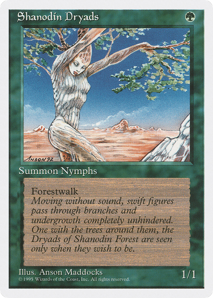 Image of Shanodin Dryads (4ED-) - Fourth Edition