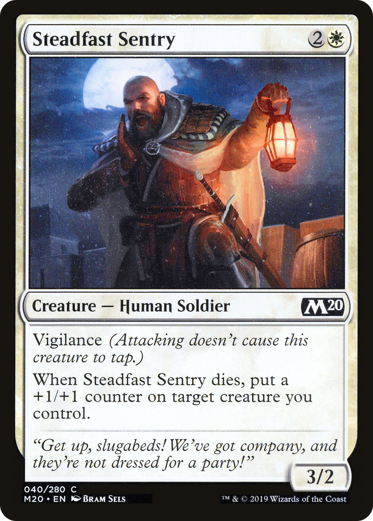 Image of Steadfast Sentry (M20-040) - Core Set 2020 Foil