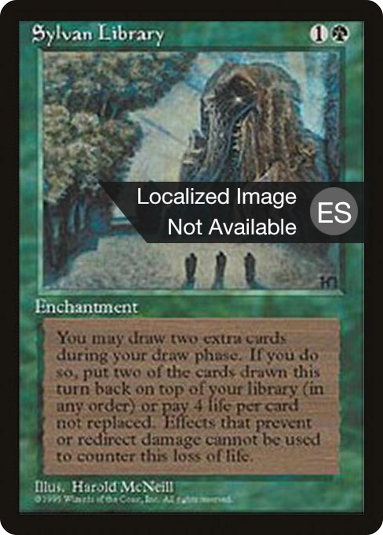 Image of Sylvan Library (4BB-157) - Fourth Edition Foreign Black Border