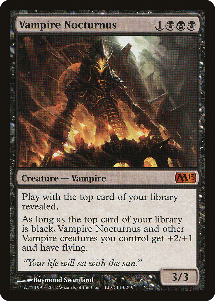 Image of Vampire Nocturnus (M13-113) - Magic 2013 Foil