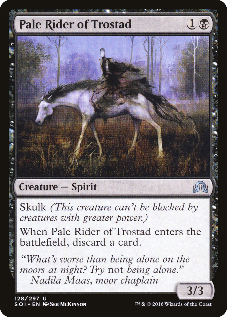Image of Pale Rider of Trostad (SOI-128) - Shadows over Innistrad Foil