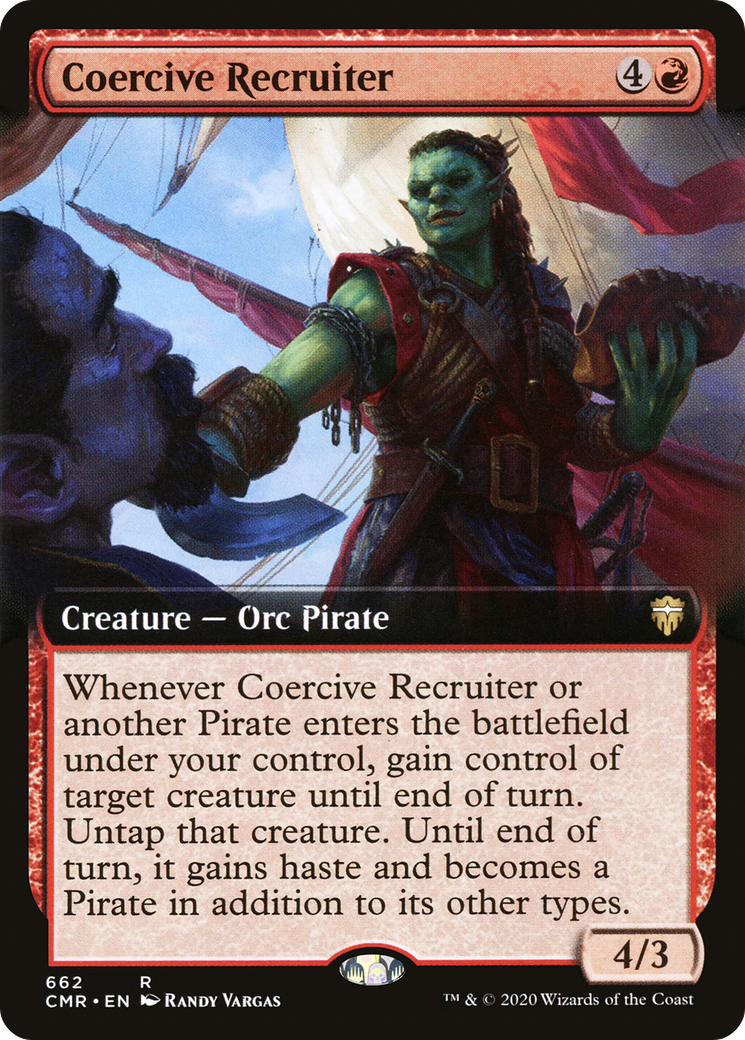 Image of Coercive Recruiter (Extended Art) (CMR-662) - Commander Legends: (Extended Art) Foil