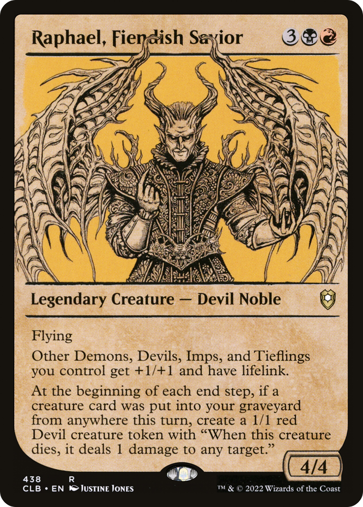 Image of Raphael, Fiendish Savior (Showcase) (CLB-438) - Commander Legends: Battle for Baldur's Gate: (Showcase)