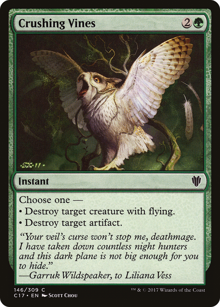 Image of Crushing Vines (C17-146) - Commander 2017