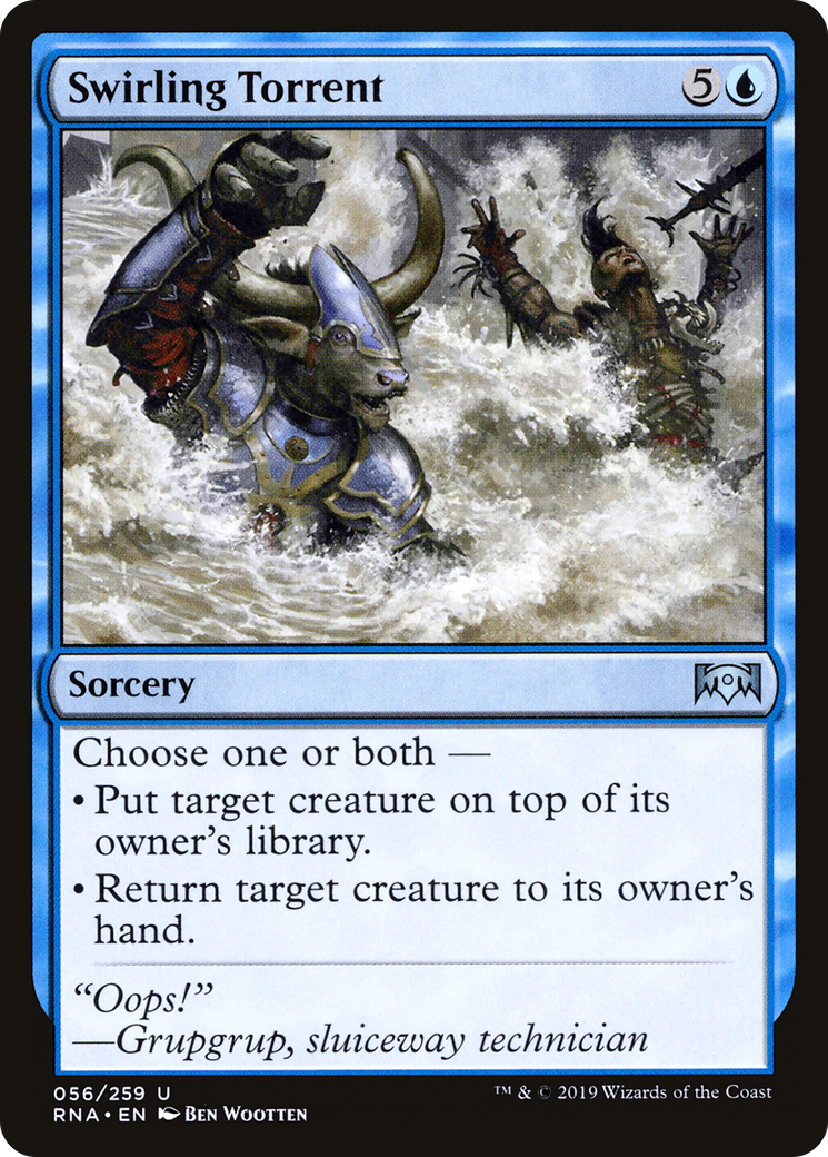 Image of Swirling Torrent (RNA-056) - Ravnica Allegiance Foil