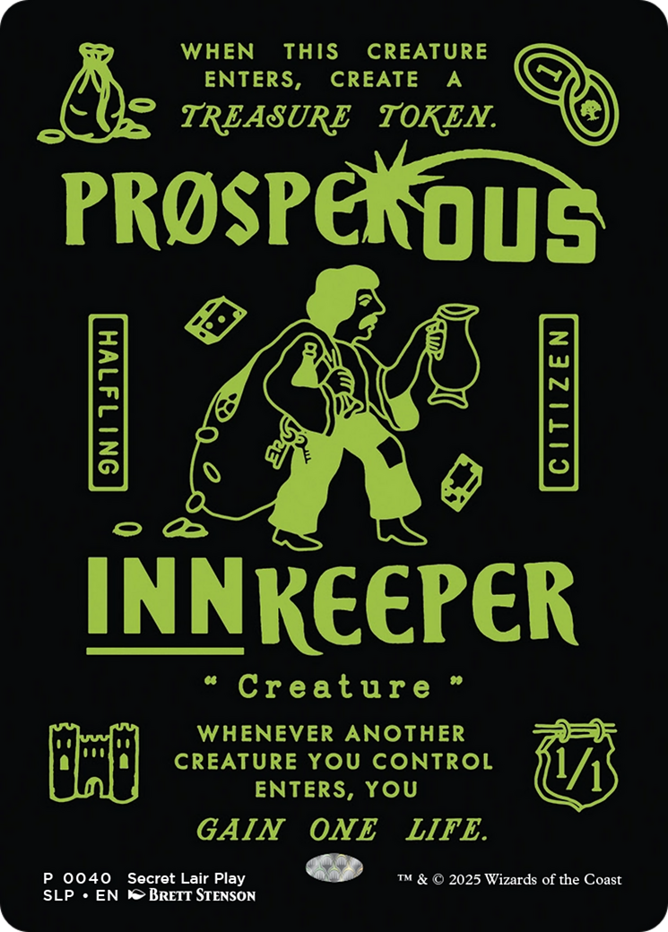 Image of Prosperous Innkeeper (SLP-040) - Secret Lair Showdown (Borderless) Foil