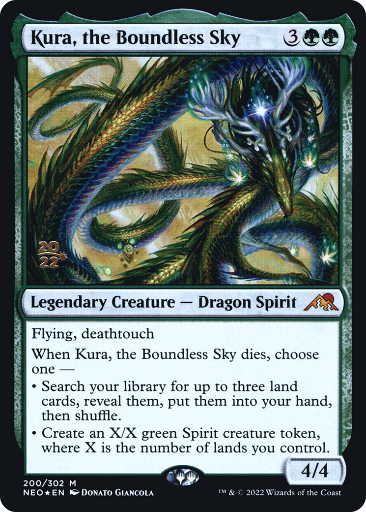 Image of Kura, the Boundless Sky (PRE-200S) - Kamigawa: Neon Dynasty Promos Foil