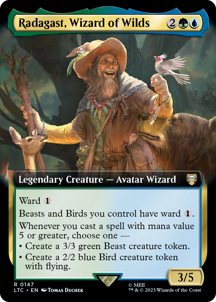Image of Radagast, Wizard of Wilds (Extended Art) (LTC-147) - Tales of Middle-earth Commander: (Extended Art)