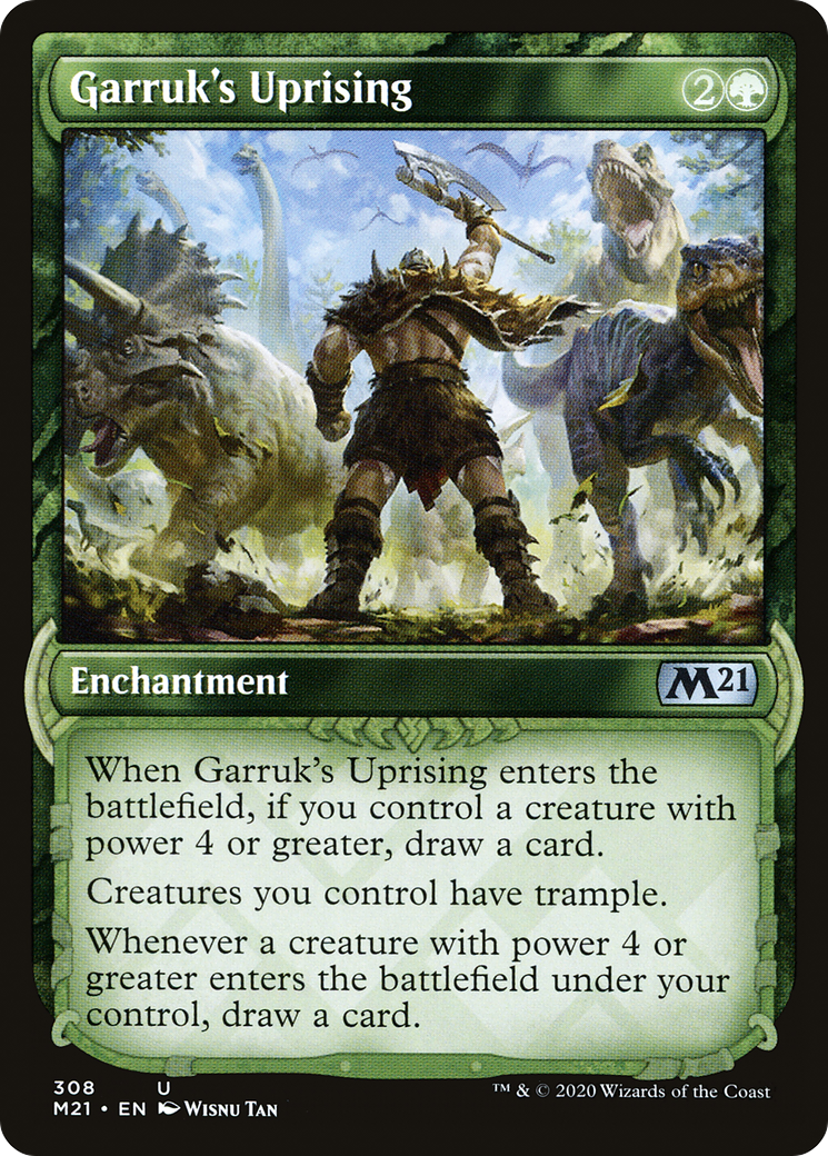 Image of Garruk's Uprising (Showcase) (M21-308) - Core Set 2021: (Showcase)