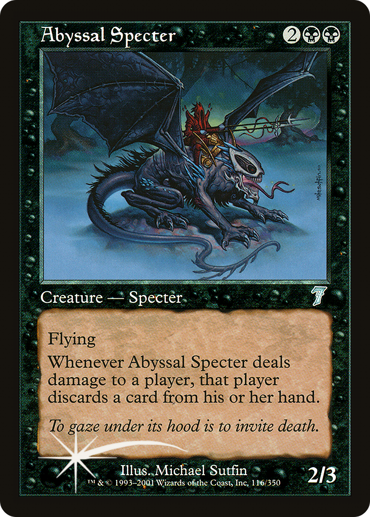 Image of Abyssal Specter (7ED-116) - 7th Edition Foil