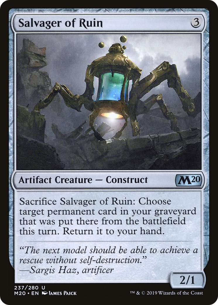 Image of Salvager of Ruin (M20-237) - Core Set 2020