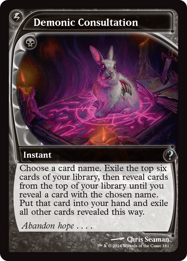 Image of Demonic Consultation (Future Sight) (MB2-181) - Mystery Booster 2 Foil