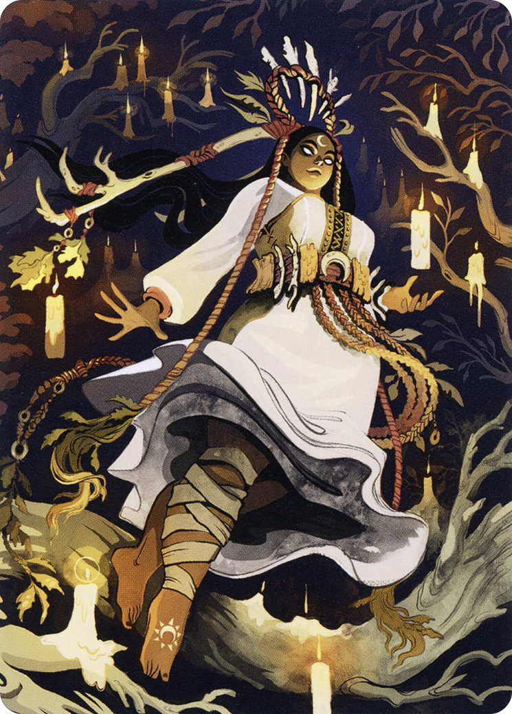 Image of Candlegrove Witch // Candlegrove Witch (AMID-076) - Midnight Hunt Art Series (Borderless) Foil