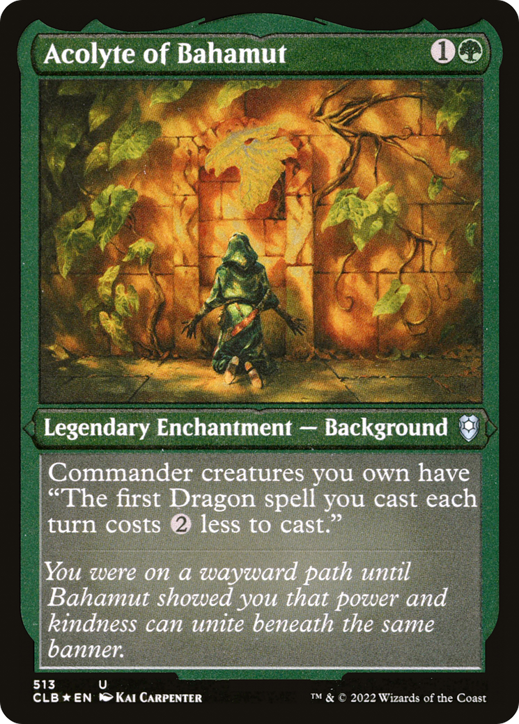 Image of Acolyte of Bahamut (CLB-513) - Commander Legends: Battle for Baldur's Gate Etched Foil