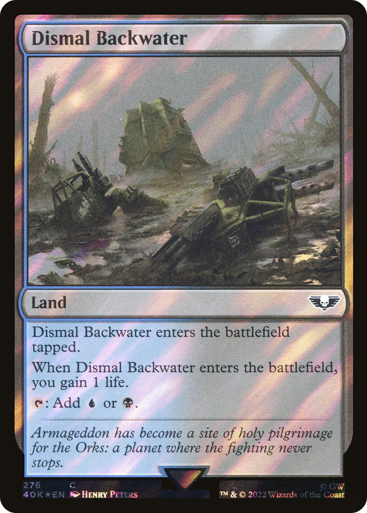 Image of Dismal Backwater (Surge Foil) (40K-276) - Warhammer 40,000 Commander Foil