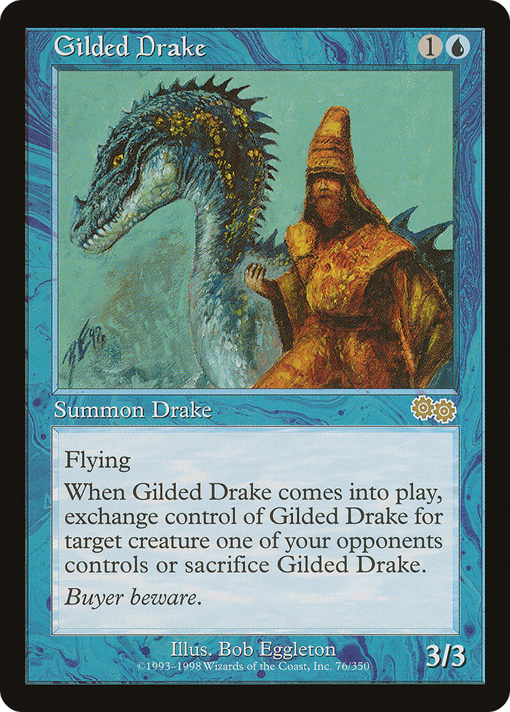 Image of Gilded Drake (USG-076) - Urza's Saga