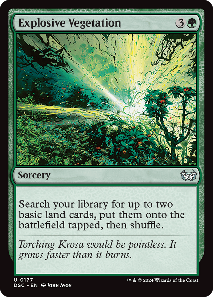 Image of Explosive Vegetation (DSC-177) - Duskmourn: House of Horror Commander