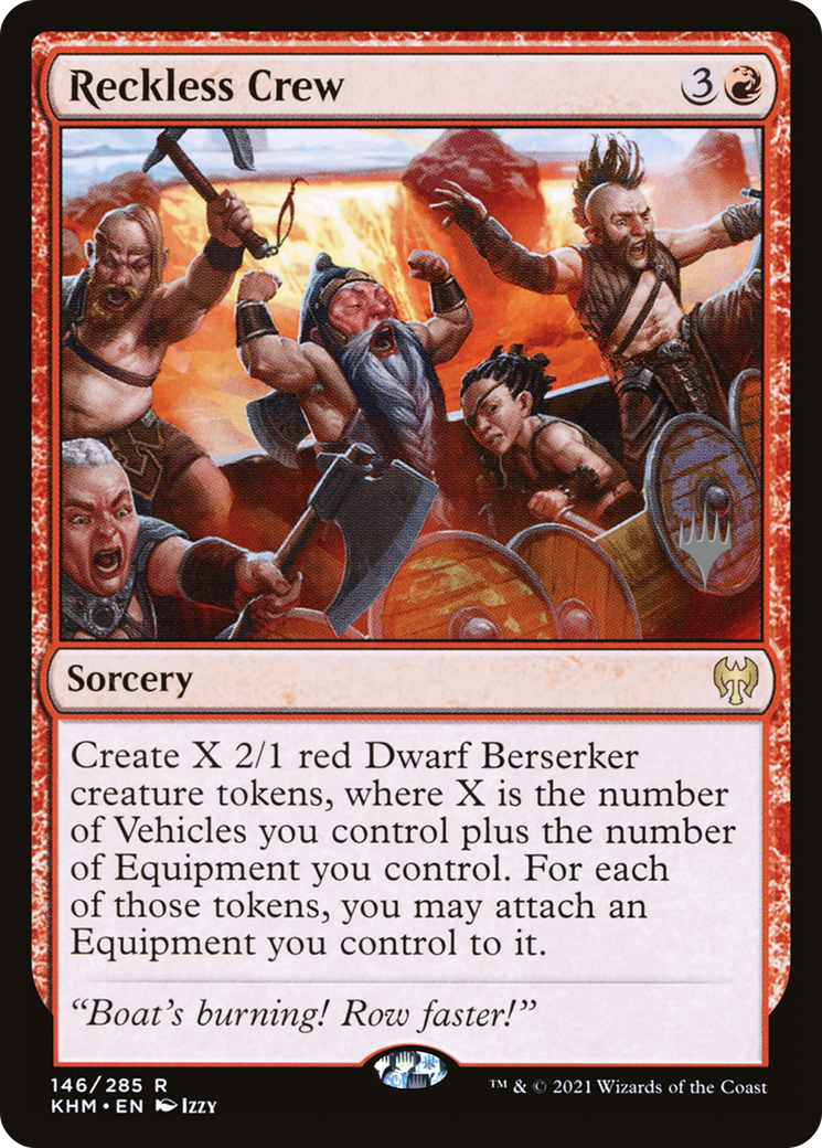 Image of Reckless Crew (PPKHM-146P) - Kaldheim Promos Foil