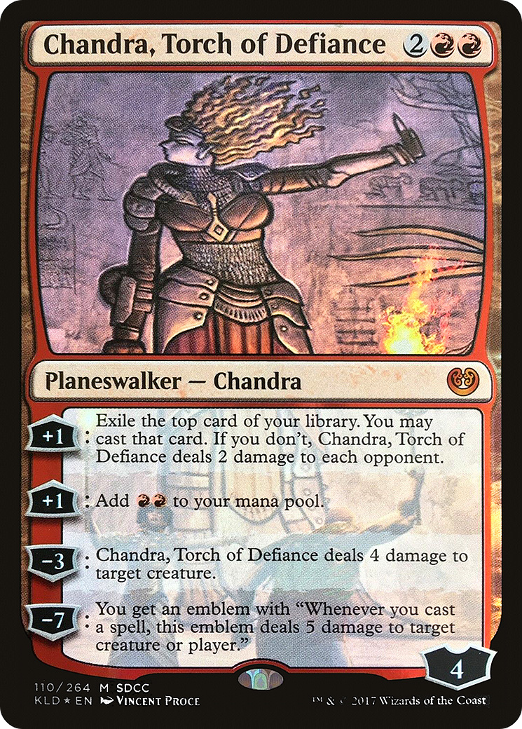 Image of Chandra, Torch of Defiance (SDCC 2017 Exclusive) (MEDIA-110) - San Diego Comic-Con 2017 Foil