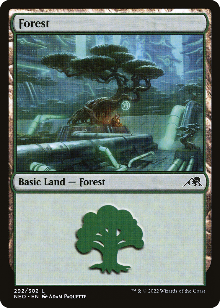 Image of Forest (292) (NEO-292) - Kamigawa: Neon Dynasty