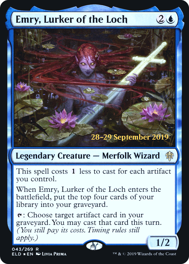 Image of Emry, Lurker of the Loch (PRE-43S) - Throne of Eldraine Promos Foil