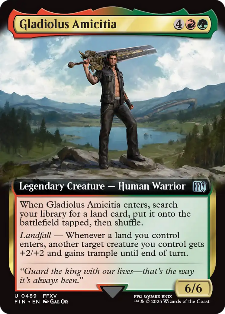 Image of Gladiolus Amicitia (Extended Art) (FIN-489) - FINAL FANTASY: (Extended Art) Foil