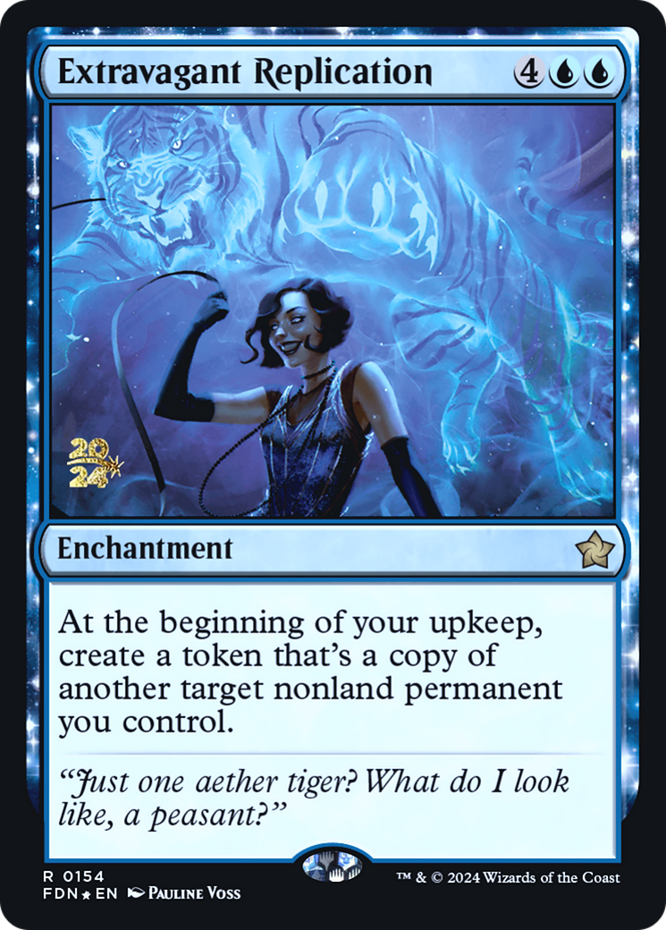 Image of Extravagant Replication (PRE-154) - Foundations Promos: (enchantment) Foil