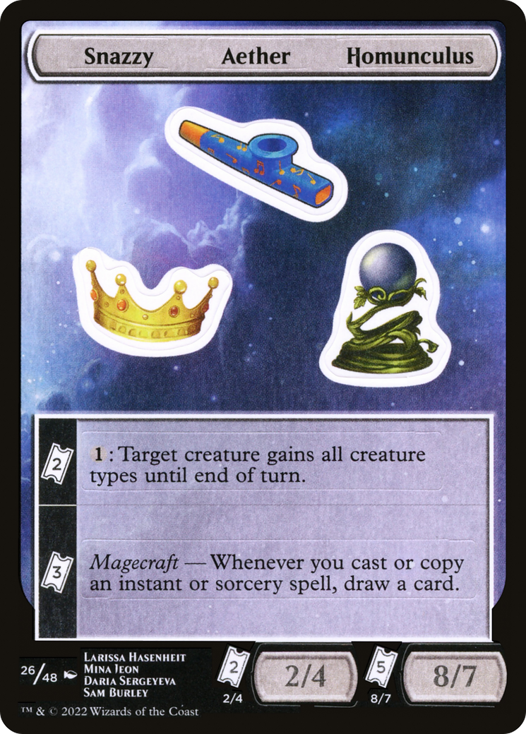 Image of Snazzy Aether Homunculus (UNF-026) - Unfinity Sticker Sheets