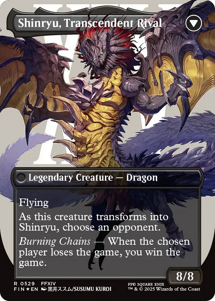 Image of Zenos yae Galvus (Borderless) (Surge Foil) (FIN-529) - FINAL FANTASY (Borderless) Foil