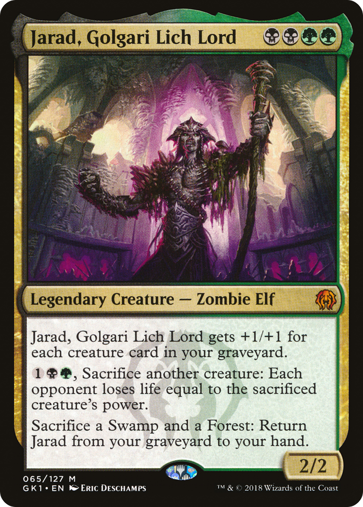Image of Jarad, Golgari Lich Lord (GR1-065) - GRN Guild Kit