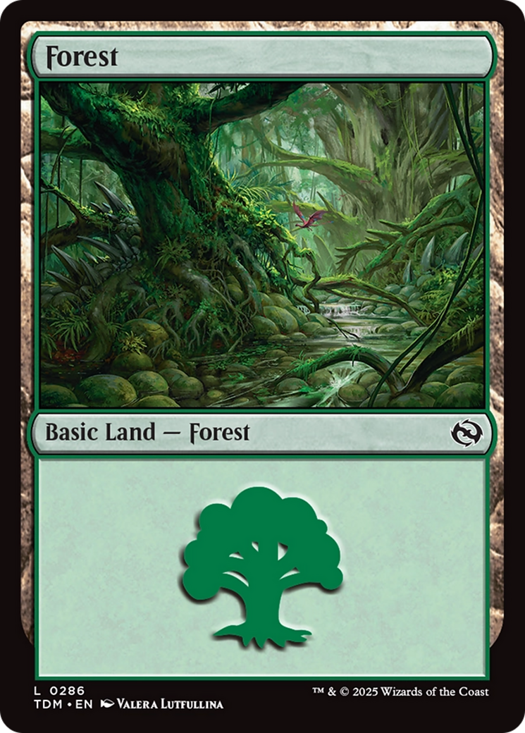 Image of Forest (0286) (TDM-286) - Tarkir: Dragonstorm