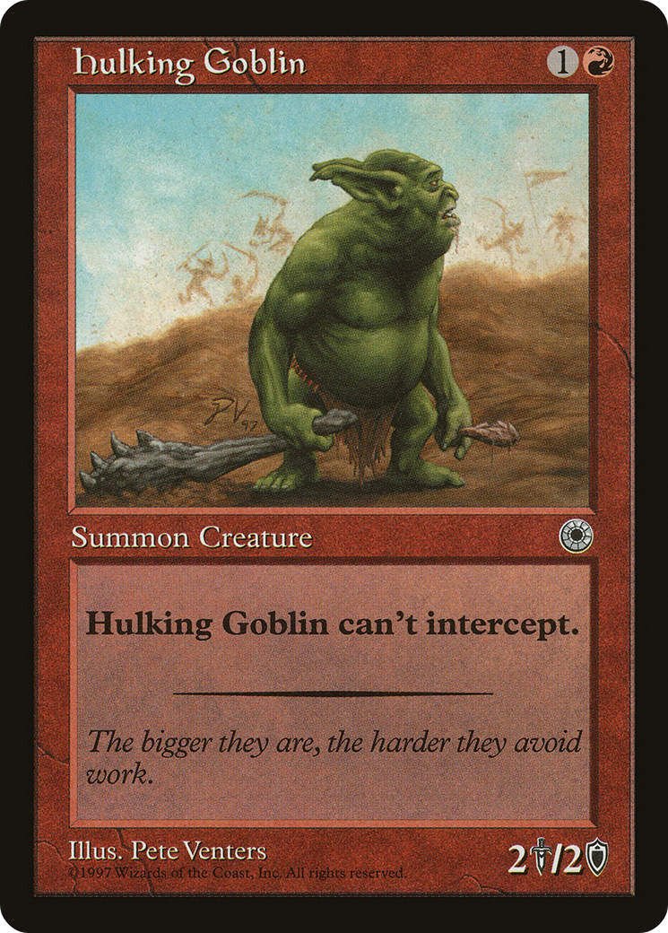 Image of Hulking Goblin (POR-) - Portal