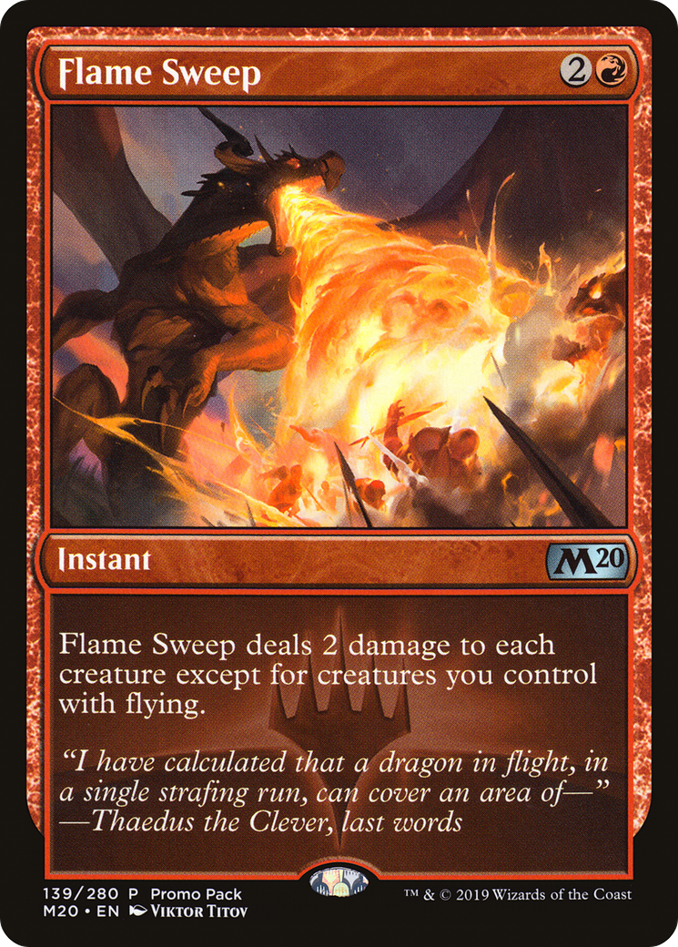 Image of Flame Sweep (PPM20-139) - Core Set 2020 Promos Foil