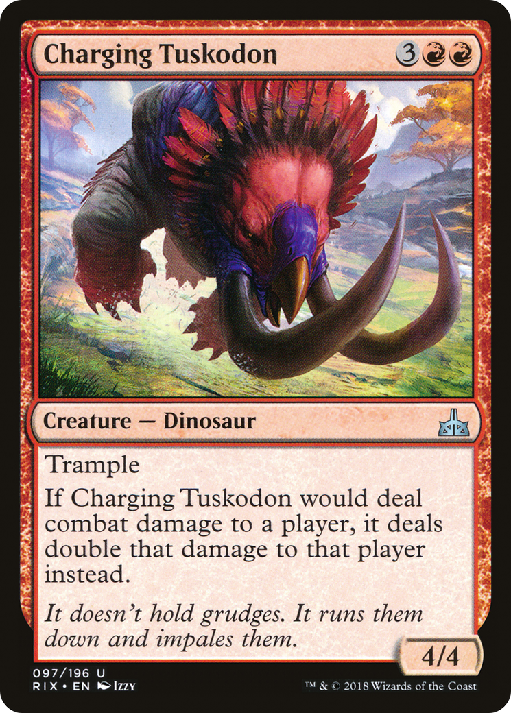 Image of Charging Tuskodon (RIX-097) - Rivals of Ixalan
