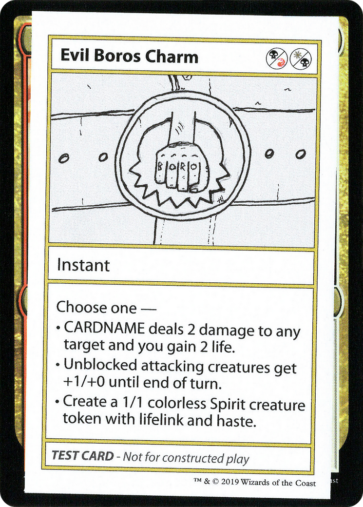 Image of Evil Boros Charm (No PW Symbol) (CMB1-) - Mystery Booster Playtest Cards 2021