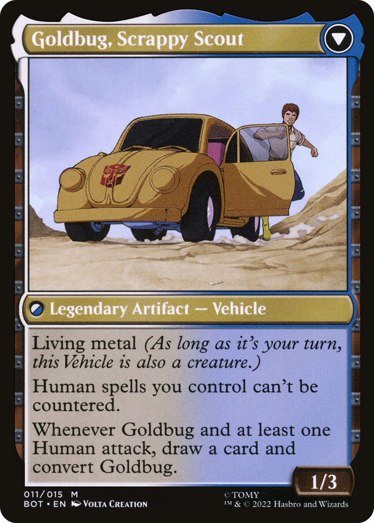 Image of Goldbug, Humanity's Ally (BOT-011) - Transformers: (convertdfc)