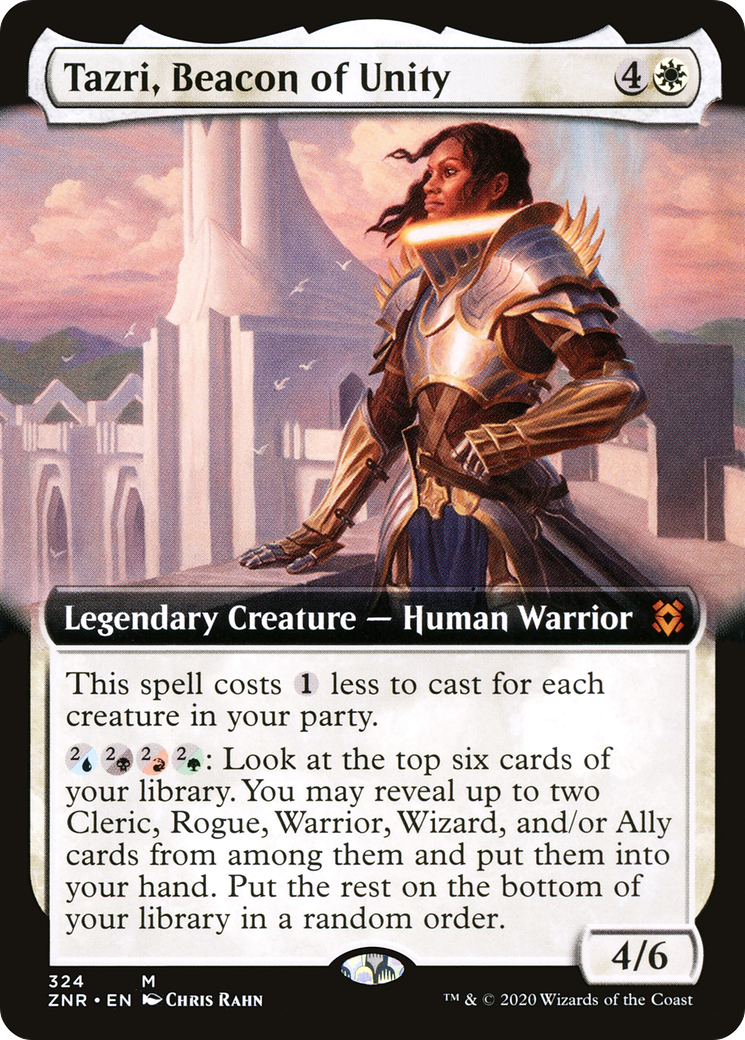 Image of Tazri, Beacon of Unity (Extended Art) (ZNR-324) - Zendikar Rising: (Extended Art) Foil