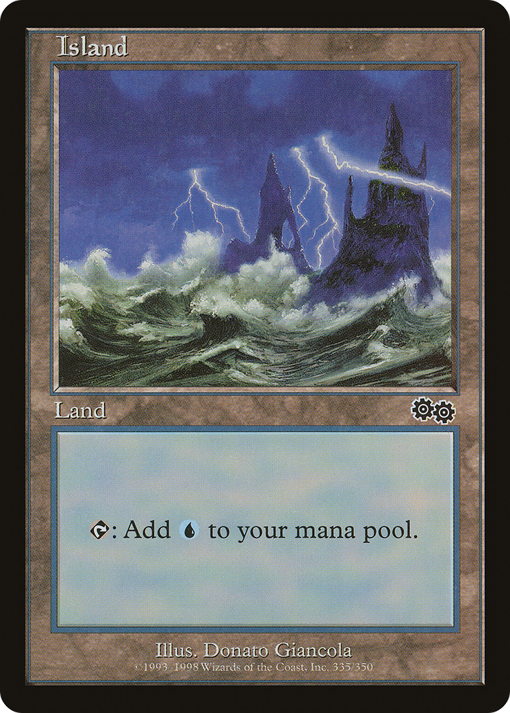 Image of Island (335) (USG-335) - Urza's Saga