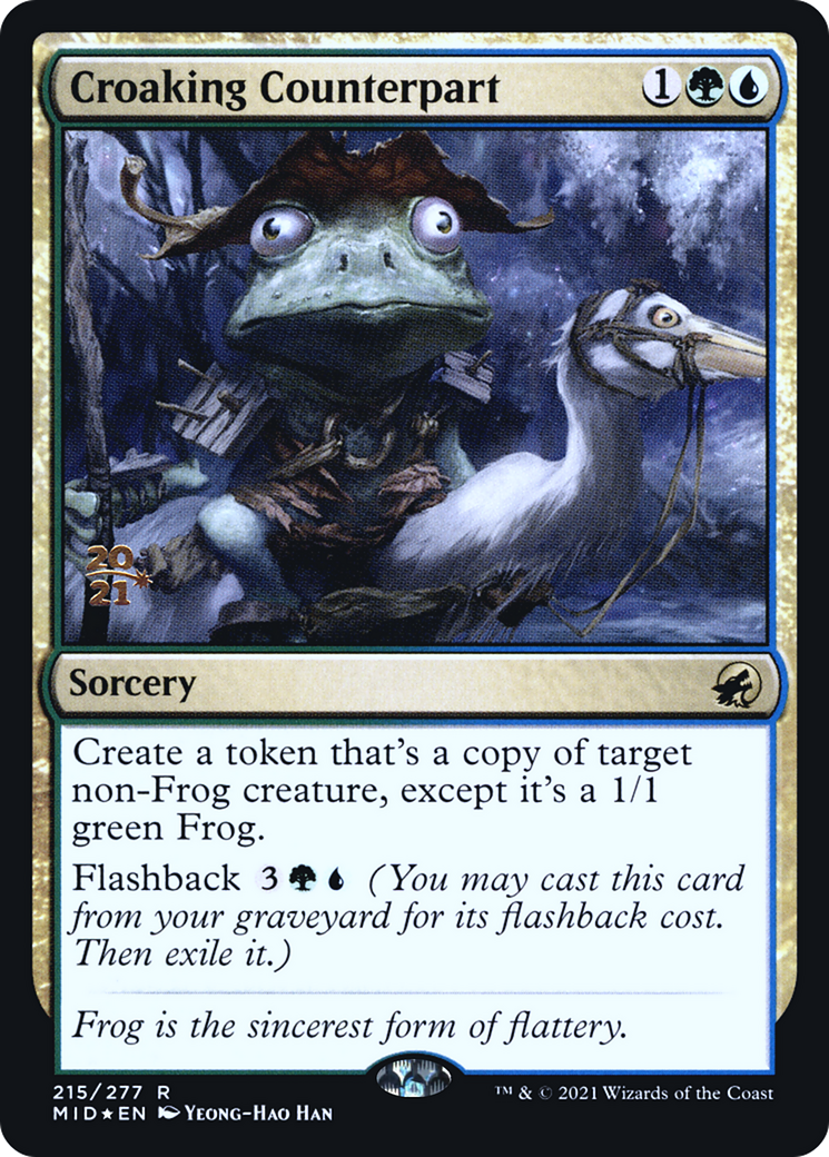 Image of Croaking Counterpart (PRE-215) - Innistrad: Midnight Hunt Promos Foil