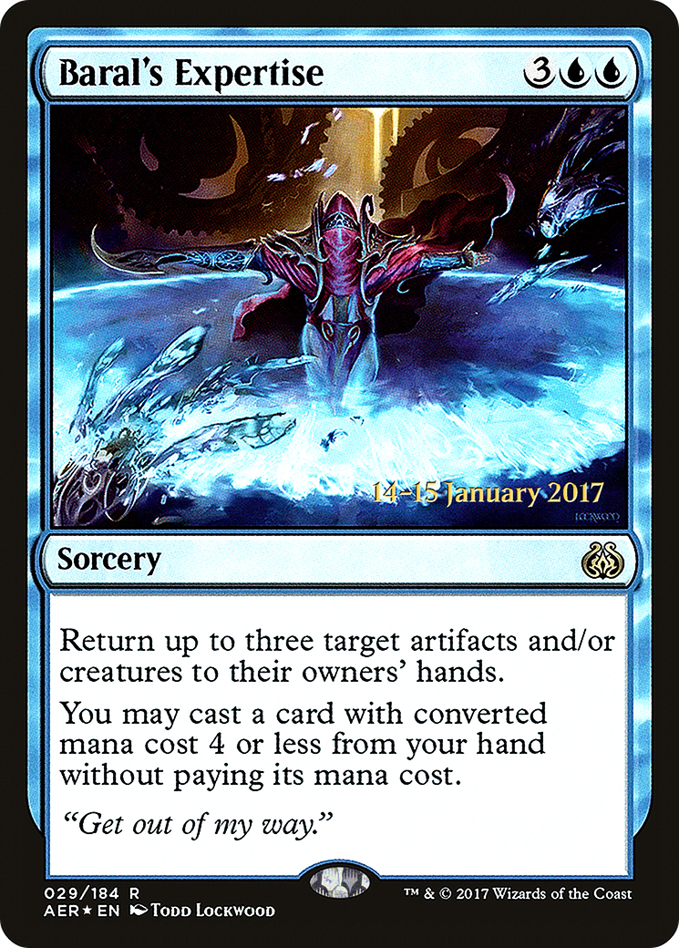 Image of Baral's Expertise (PRE-29S) - Aether Revolt Promos Foil