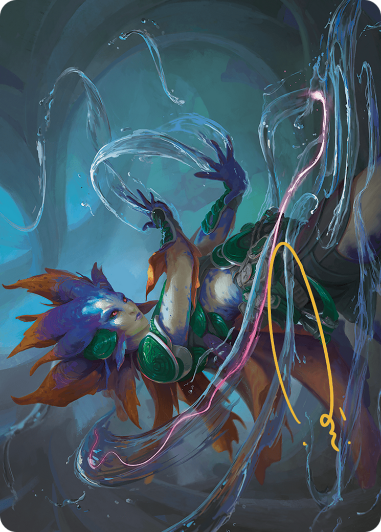 Image of Nicanzil, Current Conductor // Nicanzil, Current Conductor (ALCI-036) - The Lost Caverns of Ixalan Art Series (Borderless) Foil