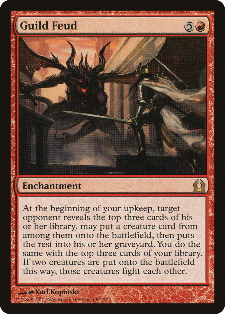 Image of Guild Feud (RTR-097) - Return to Ravnica Foil