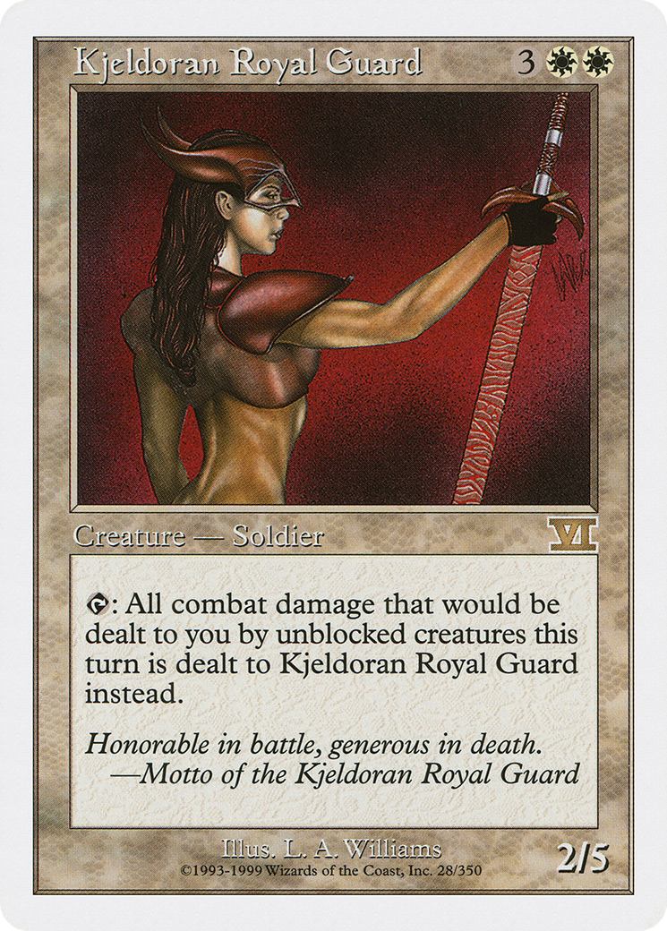 Image of Kjeldoran Royal Guard (6ED-028) - Classic Sixth Edition