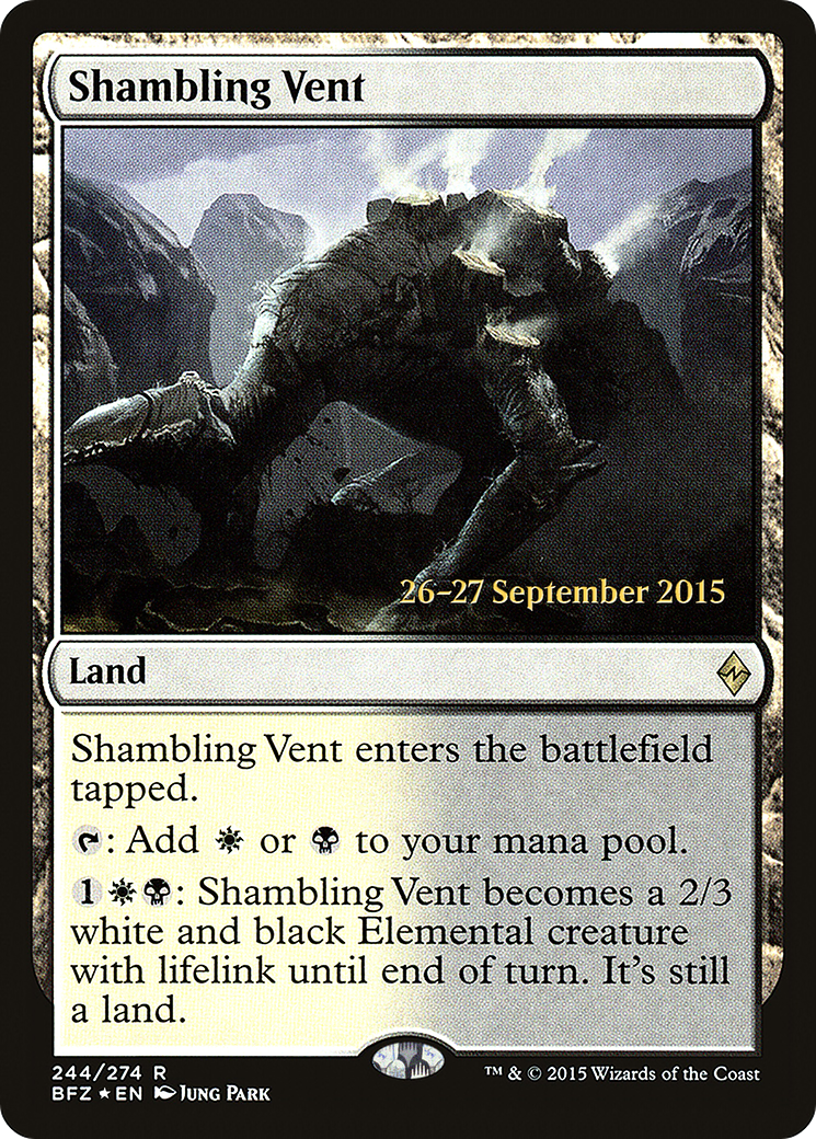 Image of Shambling Vent (PRE-244S) - Battle for Zendikar Promos Foil