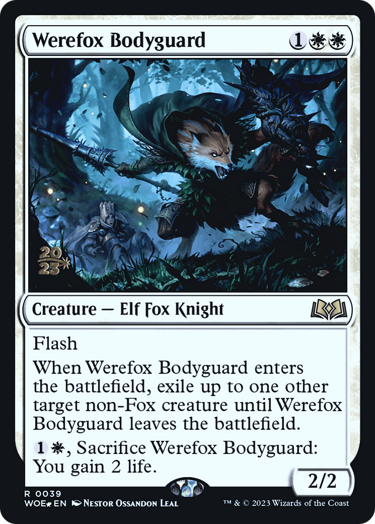 Image of Werefox Bodyguard (PRE-039) - Wilds of Eldraine Promos Foil